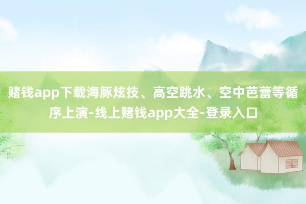 赌钱app下载海豚炫技、高空跳水、空中芭蕾等循序上演-线上赌钱app大全-登录入口