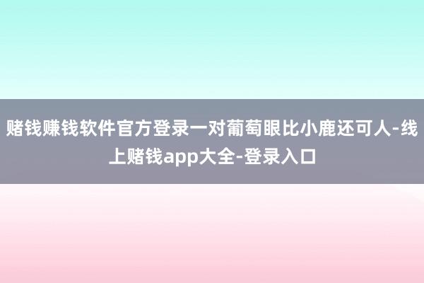 赌钱赚钱软件官方登录一对葡萄眼比小鹿还可人-线上赌钱app大全-登录入口